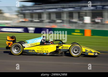 10 BORTOLETO Gabriel (BH), Invicta Racing, Dallara F2 2024, Action während der 3. Runde der FIA Formel 2 Championship 2024 vom 22. Bis 24. März 2024 auf dem Albert Park Circuit in Melbourne, Australien - Foto Xavi Bonilla / DPPI Stockfoto