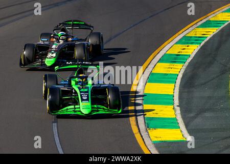 05 MALONY Zane (bar), Rodin Motorsport, Dallara F2 2024, Action während der 3. Runde der FIA Formel 2 Meisterschaft 2024 vom 22. Bis 24. März 2024 auf dem Albert Park Circuit in Melbourne, Australien - Foto Xavi Bonilla / DPPI Stockfoto