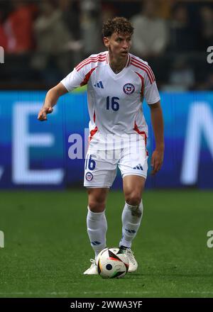 Parma, Italien. März 2024. Igor Lichnovsky aus Chile während des Internationalen Freundschaftsspiels im Stadio Ennio Tardini, Parma. Der Bildnachweis sollte lauten: Jonathan Moscrop/Sportimage Credit: Sportimage Ltd/Alamy Live News Stockfoto