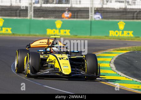 10 BORTOLETO Gabriel (BH), Invicta Racing, Dallara F2 2024, Action während der 3. Runde der FIA Formel 2 Championship 2024 vom 22. Bis 24. März 2024 auf dem Albert Park Circuit in Melbourne, Australien Stockfoto