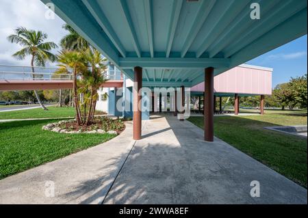 Guy Bradley Visitor Center im Flamingo im Everglades National Park, Florida am sonnigen Märznachmittag. Stockfoto