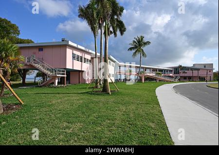 Guy Bradley Visitor Center im Flamingo im Everglades National Park, Florida am sonnigen Märznachmittag. Stockfoto