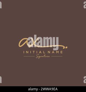 Vektor für AX-Signatur-Logovorlage Stock Vektor