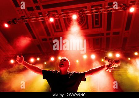 Newcastle, Großbritannien - 22. März 2024. Die Happy Mondays treten im O2 City Hall in Newcastle auf. Foto: Jill O'Donnell / Alamy Live News Stockfoto