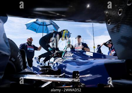 Thermal, CA, USA. März 2024. MARCUS ERICSSON (28) aus Kumla, Schweden, bereitet sich auf das erste Thermal Club $1 Million Challenge im Thermal Club in Thermal, KALIFORNIEN vor. (Credit Image: © Grindstone Media Group/ASP) NUR REDAKTIONELLE VERWENDUNG! Nicht für kommerzielle ZWECKE! Stockfoto