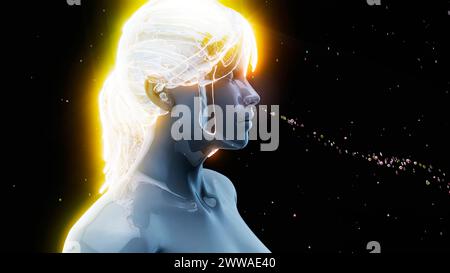 Lufterreger, konzeptuelle Darstellung. Stockfoto