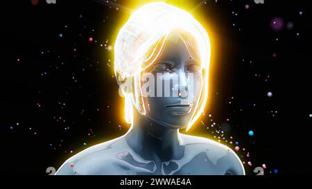 Lufterreger, konzeptuelle Darstellung. Stockfoto