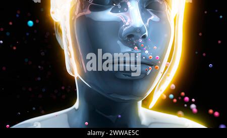 Lufterreger, konzeptuelle Darstellung. Stockfoto