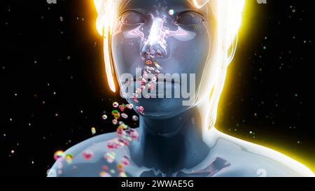 Lufterreger, konzeptuelle Darstellung. Stockfoto