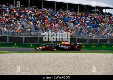 MELBOURNE, AUSTRALIEN. 23. März 2024. 01 Max Verstappen (NED) Oracle Red Bull Racing während der Free Practice 3 Session beim FIA Formel 1 Rolex Australian Grand Prix 2024 3. Runde vom 22. Bis 24. März auf dem Albert Park Street Circuit in Melbourne, Australien. Quelle: Karl Phillipson/Alamy Live News Stockfoto