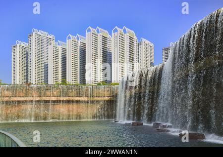 Kunming Wasserfall Park Stockfoto