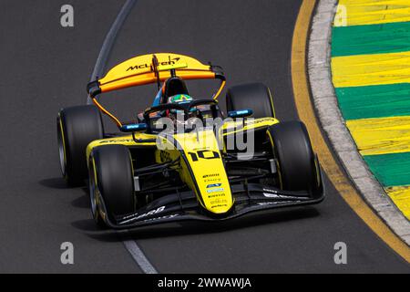 10 BORTOLETO Gabriel (BH), Invicta Racing, Dallara F2 2024, Action während der 3. Runde der FIA Formel 2 Meisterschaft 2024 vom 22. Bis 24. März 2024 auf dem Albert Park Circuit in Melbourne, Australien - Photo Dutch Photo Agency / DPPI Stockfoto