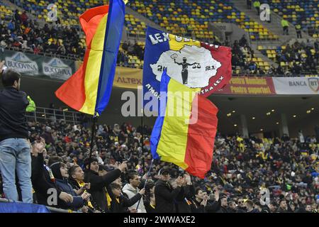 Freundschaftsfußballspiel zwischen Rumänien und Nordirland , Arena Nationala Stadium , Bukarest 22.03.2024 , Cristi Stavri Stockfoto