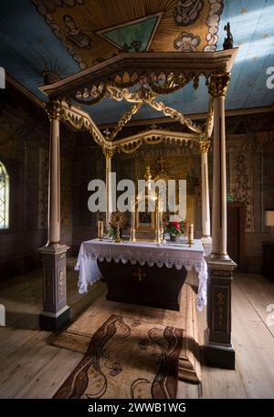 Ehemalige griechisch-katholische Kirche St. Michael der Erzengel in Brunary, Polen Stockfoto