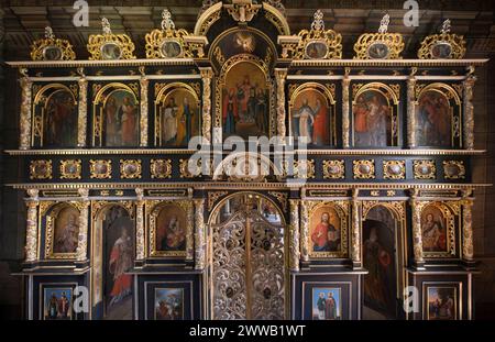 Ehemalige griechisch-katholische Kirche St. Michael der Erzengel in Brunary, Polen Stockfoto