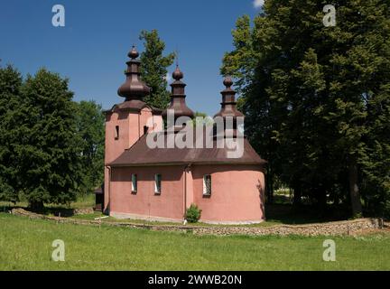 Orthodoxe Kirche der Heiligen Cosmas und Damian in Blechnarka, Polen Stockfoto