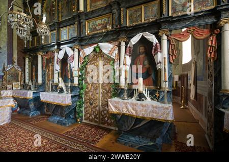 Orthodoxe Kirche der Heiligen Cosmas und Damian in Blechnarka, Polen Stockfoto