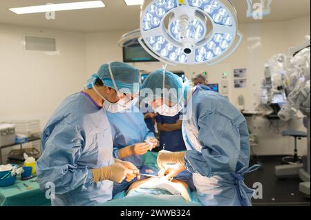 Bericht im Universitätskrankenhaus Nizza, Pasteur Hospital. Stockfoto