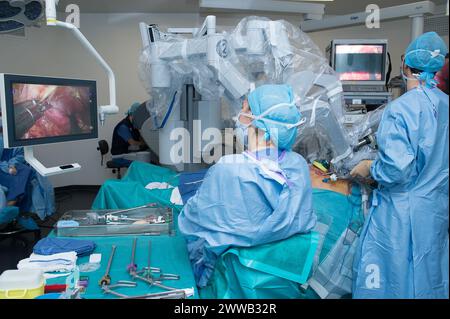 Bericht im Universitätskrankenhaus Nizza, Pasteur Hospital. Stockfoto