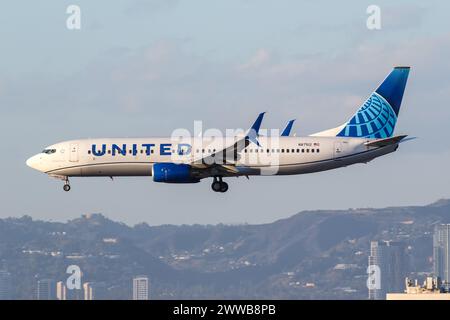 Los Angeles, USA - 2. November 2022: United Airlines Boeing 737-800 Flugzeug am Los Angeles International Airport (LAX) in den USA Stockfoto