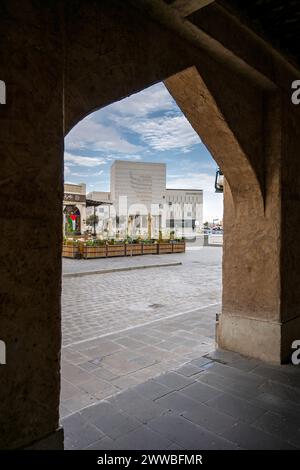 Gebäudearchitektur des Musheireb Downtown Doha Katar Stockfoto