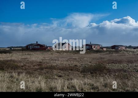 DNK, Wetterfeature Romo - Lakolk Strand / 23.03.2024, Lakolk Strand, Romo, DNK, Wetterfeature Romo - Lakolk Strand, im Bild Frühlingswetter in Dänemark Ferienhäuser *** DNK, Wetterfeature Romo Lakolk Strand 23 03 2024, Lakolk Strand, Romo, DNK, Wetterfeature Romo Lakolk Strand, im Bild Frühlingswetter in Dänemark Ferienhäuser Nordfoto GmbHxKokenge nph00001 Stockfoto