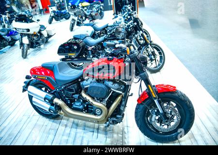 Istanbul Turkiye 03 21 2024 Motorrad 2024 Harley-Davidson's Stockfoto