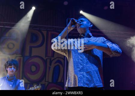 Newcastle, Großbritannien - 22. März 2024. Inspiral Teppiche treten im O2 City Hall in Newcastle auf. Foto: Jill O'Donnell / Alamy Live News Stockfoto