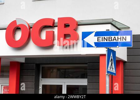 ÖGB, österreichischer Gewerkschaftsbund Stockfoto