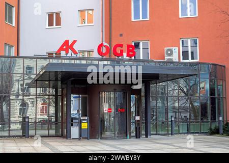 AK und ÖGB österreichischer Gewerkschaftsbund, Salzburg, Österreich Stockfoto