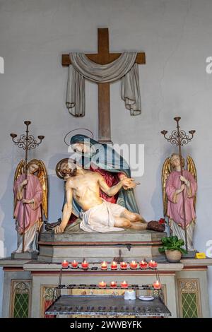 Pieta, Pfarrkirche Wels Stadt, Oberösterreich, Österreich Stockfoto