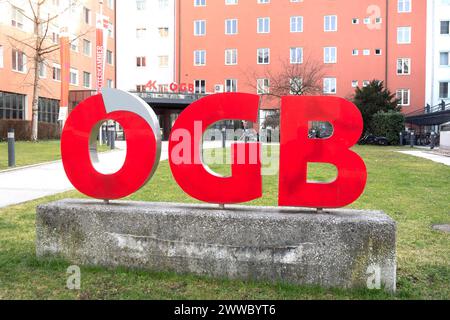 ÖGB österreichischer Gewerkschaftsbund, Salzburg, Österreich Stockfoto