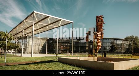 Der bayer-Hauptsitz in leverkusen Stockfoto