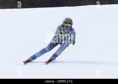 Saalbach Hinterglemm, Österreich. März 2024. Saalbach-Hinterglemm, ÖSTERREICH - 23. MÄRZ: Federica Brignone aus Italien beim Finale des Audi FIS Alpine Ski World Cup - Damen Abfahrt am 23. März 2024 in Saalbach-Hinterglemm, Österreich.240323 SEPA 07 016 - 20240323 PD3902 Credit: APA-defacto Datenbank und Contentmanagement GmbH/Alamy Live News Stockfoto