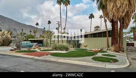 Palm Springs ist in der Mitte des Jahrhunderts modern Stockfoto