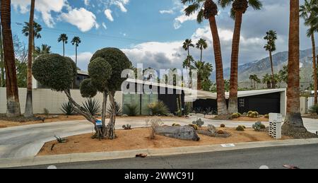 Palm Springs ist in der Mitte des Jahrhunderts modern Stockfoto