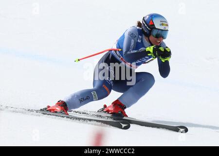 Saalbach Hinterglemm, Österreich. März 2024. Saalbach-Hinterglemm, ÖSTERREICH - 23. MÄRZ: Nicol Delago aus Italien beim Finale des Audi FIS Alpine Ski World Cup - Damen Abfahrt am 23. März 2024 in Saalbach-Hinterglemm, Österreich.240323 SEPA 07 040 - 20240323 PD4629 Credit: APA-defacto Datenbank und Contentmanagement GmbH/Alamy Live News Stockfoto