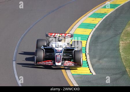 Melbourne, Australien, 23. März: #27, Nico HUELKENBERG, HULKENBERG, GER, Haas F1-Team beim Formel-1-Grand Prix von Australien 2024. Albert Park Grand-Prix-Rennstrecke, Formel 1 – Bild, Foto und Copyright © Clay CROSS ATP Images (CROSS Clay/ATP/SPP) Stockfoto