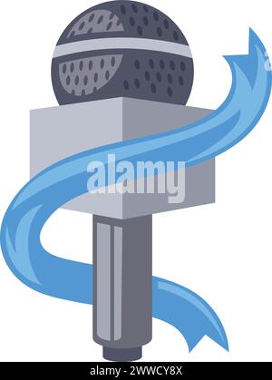 Drücken Sie Freedom Tagesmikrofon Stock Vektor