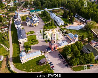 Luftaufnahme von Voznesenskaya Davidovsky poustinia Stockfoto