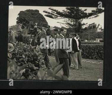 Beschreibung: Wiedereröffnung des Longwood Old House. Die Gärten. Ort: St Helena Datum: 1954-1955 Stockfoto