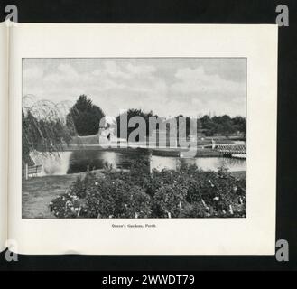 Beschreibung: Queen's Gardens, Perth. Ort: Perth, Australien Datum: c 1900s australia, australasien, ozeanien, australasiathroughalens Stockfoto