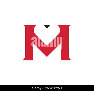 Mm Letter Logo und m Letter Logo Design Vektor Stock Vektor