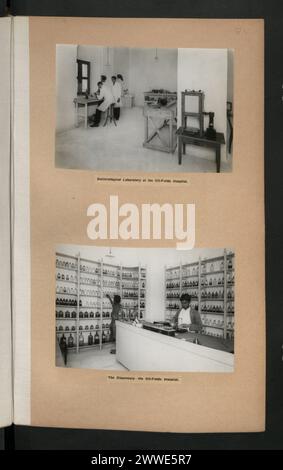 Ein Foto, das das bakteriologische Labor und die Dispensary am Oil-Fields Hospital zeigt und die medizinischen Forschungs- und Gesundheitseinrichtungen am Standort dokumentiert. Stockfoto