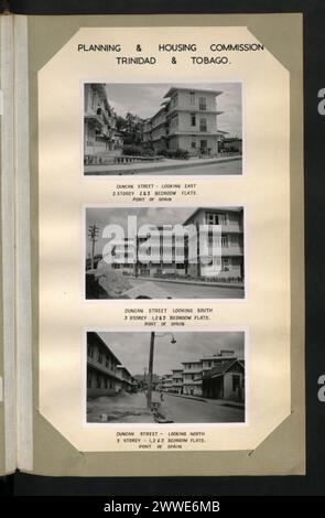 Beschreibung: Planungs- Und Wohnungskommission Trinidad & Tobago. Slumgebiete im Hafen von Spanien vor dem Abriss. Ort: Hafen von Spanien, Trinidad und Tobago Datum: 1950-1959 Beschreibung: Planungs- und Wohnungskommission Trinidad & Tobago. Duncan Street - Blick Nach Osten. 3-Stöckige 2 & 3 Schlafzimmer Wohnungen. Hafen von Spanien Ort: Hafen von Spanien, Trinidad und Tobago Datum: 1950-1959 Beschreibung: Planungs- und Wohnungskommission Trinidad & Tobago. Duncan Street Mit Blick Nach Süden. 3-Stöckige 1-, 2- Und 3-Schlafzimmer-Wohnungen. Hafen von Spanien Lage: Hafen von Spanien, Trinidad und Tobago Datum: 1950-1959 Beschreibung: Planung & Unterbringung Stockfoto