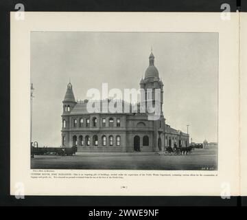 Das Zollhaus in Port Elizabeth, Südafrika, ist ein Regierungsgebäude für die Verwaltung von Import- und Exportbestimmungen. Stockfoto