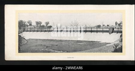 Beschreibung: Goulburn Weir. Ort: Goulburn, Victoria, Australien Datum: 1912 australia, australasien, ozeanien, australasiathroughalens Stockfoto