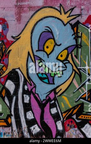 Graffiti in Albuquerque, New Mexico Stockfoto