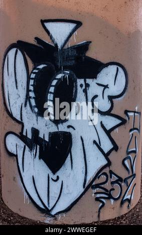 Graffiti in Albuquerque, New Mexico Stockfoto