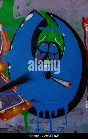 Graffiti in Albuquerque, New Mexico Stockfoto